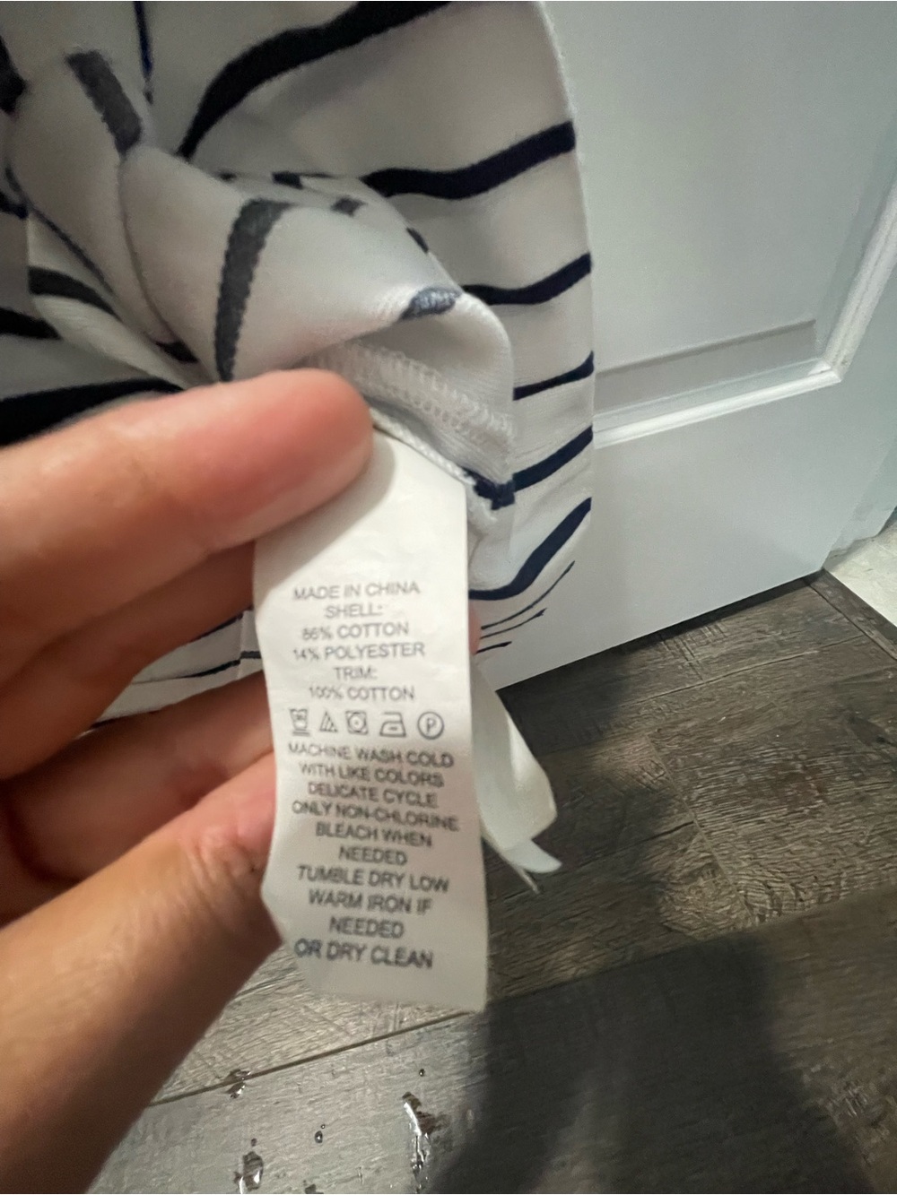 Striped White and Navy Women’s Skirt Kate Spade - Picture 5 of 6